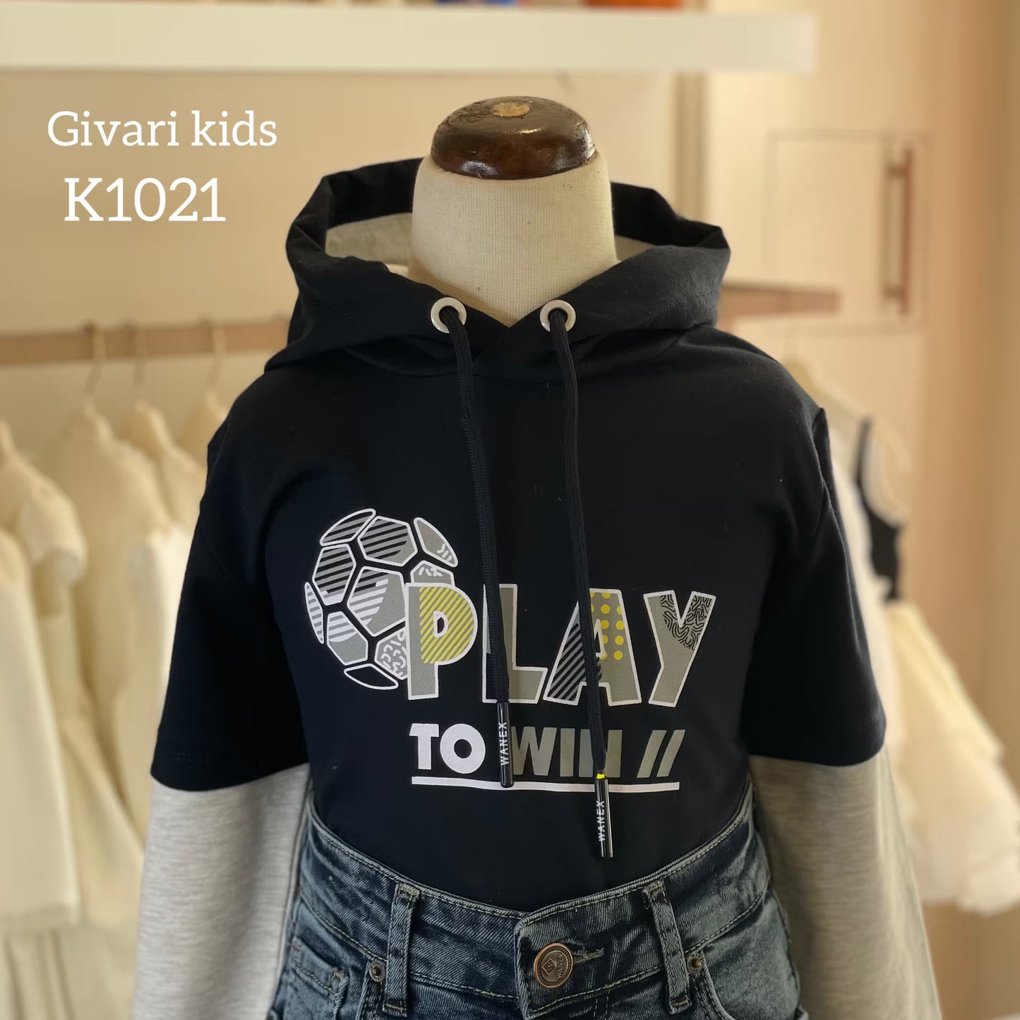 بلوز هودي - كود : 11074